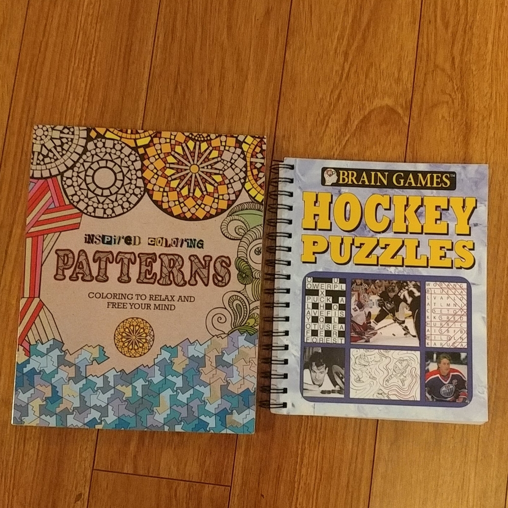 Adult activity and coloring books